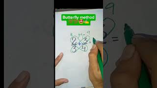 🦋 Butterfly methods✍️💯🤓math maths tricks shorts short video [upl. by Ardnod536]