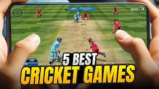 Best cricket games for mobile 2024  5 best t20 World Cup cricket games  Cricket games [upl. by Eicirtap]