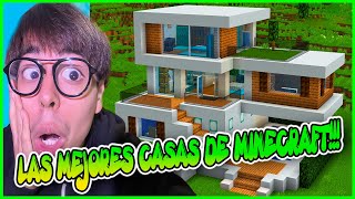 LAS MEJORES CASAS de MINECRAFT ✅ Cómo hacer una casa MODERNA FÁCIL Y RÁPIDO 1 [upl. by Ormand]