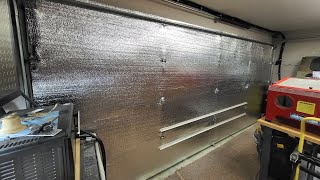 DIY  How to Insulate your garage door cheap [upl. by Akehsar649]