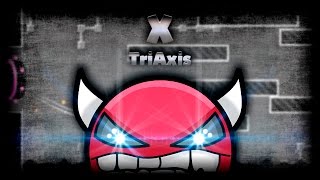 Geometry Dash 20 DEMON  quotXquot by TriAxis [upl. by Llessur]