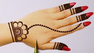 रक्षाबंधन स्पेशल मेहंदी डिज़ाइन  Easy Simple dots mehandi design  Stylish Mehndi designs mehndi [upl. by Selrac966]