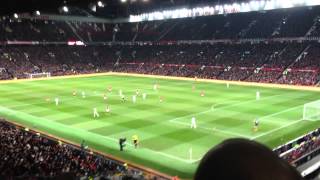 come on wilfried bony  Swans fans singing bony song at old trafford [upl. by Ynahteb]