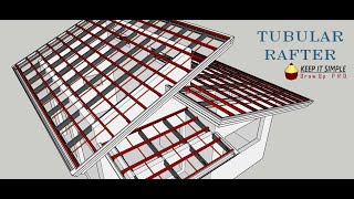 Design and Estimate  Tubular Rafter Truss [upl. by Asssilem]