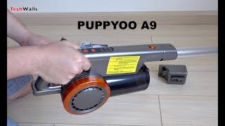 PUPPYOO A9 Cordless Vacuum Cleaner Unboxing amp Testing [upl. by Aleil641]