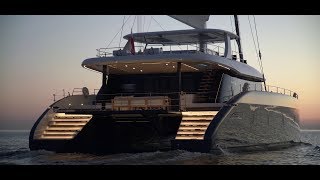 Sunreef 80 THE biggest catamaran 244m at the cannes 2018 boatshow [upl. by Ludovico]