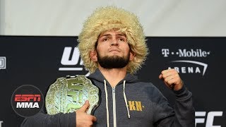 UFC 242 WeighIns Khabib Nurmagomedov vs Dustin Poirier Staredown  MMA Fighting [upl. by Alwin]