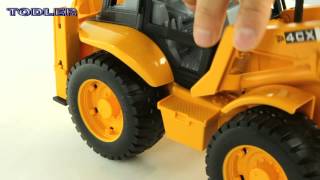 Bruder 02428 Backhoe Loader JCB 4 CX REVIEW [upl. by Eibbil501]