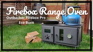 Outbacker® Firebox Pro Eco Burn Range Oven Stove  Unboxing [upl. by Amaso]