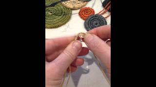 How to start a coiled basket httpwwwcraftschoolozcom [upl. by Gayn100]