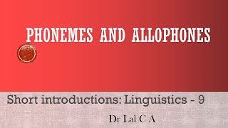 Phonemes and Allophones [upl. by Lraed607]