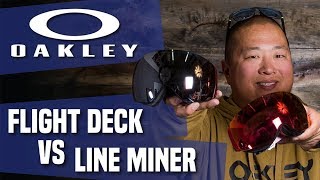 2018 Oakley Flight Deck vs Lineminer Goggles  Review  TheHousecom [upl. by Finny959]