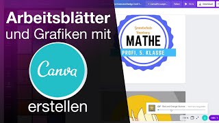 Schicke Grafiken und Arbeitsblätter mit Canva erstellen Tutorial 2021 [upl. by Sheri]