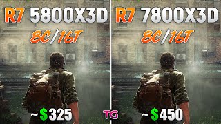 Ryzen 7 5800X3D vs Ryzen 7 7800X3D  Test in 9 Games [upl. by Lletnahs682]