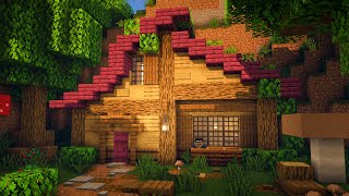 Fantasy Hillside Cottage Speedbuild [upl. by Llerrat]