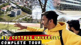 My UNIVERSITY In Germany  BTU Cottbus university  COMPLETE TOUR [upl. by Ridan]