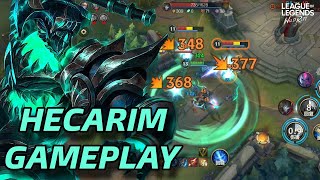 HECARIM GAMEPLAY 💀 ¡EL NUEVO MEJOR JUNGLA DE WILD RIFT ESTÁ AQUÍ [upl. by Findlay597]