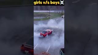 Girls vs boys car drive☠💯😈 boy car drive girls car drive cardriving [upl. by Mayhew]