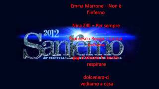 tutte le canzoni sanremo 2012 BIG da ascoltare GRATIS [upl. by Rubma]