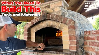 Tools And Materials You Will Need To Build A Wood Fired Oven  Building The Perfect DIY Pizza Oven [upl. by Annaihs]