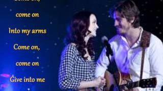 Give in to MeLeighton Meester and Garrett Hedlundwith LYRICS [upl. by Kurzawa653]