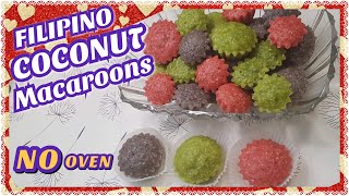 EASY COCONUT MACAROONS RECIPE made colorful  Easy stepbystep guide [upl. by Auohp]