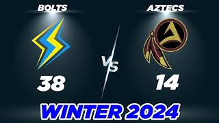 Bolts vs Aztecs  Winter 24  Los Angeles  North Conference  Week 2 [upl. by Kloster]