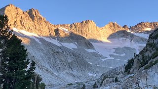 JMT 2024  Day 3 Part 11  Alpine Glow [upl. by Nydnarb]