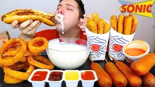 Cheesy Sonic Alfredo • MUKBANG [upl. by Lerraj]