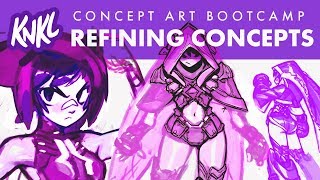 Concept Art BOOT CAMP 11 3 Ways to SUPER refine your concept 1 hour of LIVE drawing [upl. by Madancy620]