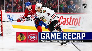 Blackhawks  Canadiens 1014  NHL Highlights 2023 [upl. by Marguerita]