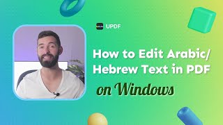 How to Edit ArabicHebrew Text in PDF on Windows [upl. by Yahska]