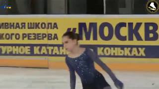 Kamila Valieva2006 SP 20190226 Moscow Novice Championships [upl. by Atteuqnas]