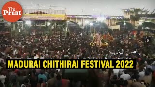 Chithirai Festival Devotees witness the entry of Lord Kallazhagar into the Vaigai River in Madurai [upl. by Idnas]