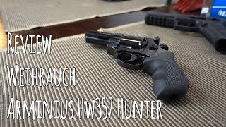 Review Weihrauch Arminius HW357 Hunter  Lets Shoot 123 [upl. by Dewie]