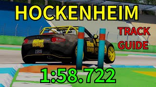 TRACK GUIDE Hockenheimring  Mazda MX5 Cup Assetto Corsa [upl. by Anyehs]