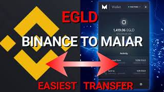 ⚡How to send EGLD from Binance to XPortal⚡ Prepare your funds for xExchange ⚡MultiversX Network [upl. by Ahtreb]