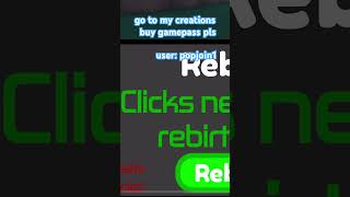 game is called clicking simulator click roblox [upl. by Ronen]