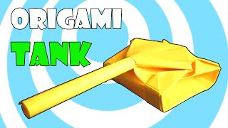 Easy Paper Origami Tank Instructions [upl. by Keraj]