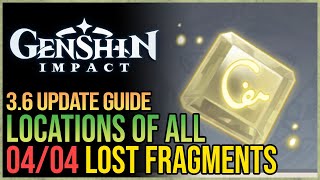 All 4 Lost Monument Fragments Genshin Impact [upl. by Adyeren]