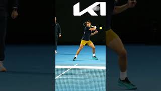 Alcaraz Slowmo Forehand1 shorts [upl. by Burgess450]