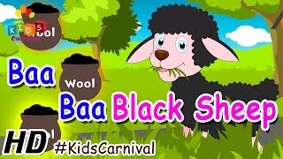 Baa Baa Black Sheep  Children English Nursery Rhyme with Lyrics Subtitles and Action [upl. by Airotal]