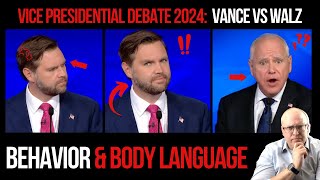 JD Vance amp Tim Walz Vice Presidential Debate Behavior and Body Language [upl. by Nadia365]