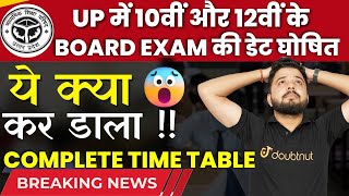 UP Board Class 12 Time Table Out  UP Board Final Exam Date Sheet 2024  2024 Board Time Table [upl. by Einre75]