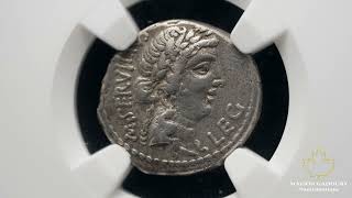 ✨ Lot 766  Gadoury Auction October 2526 ✨ Denarius of Q Caepio Brutus [upl. by Yretsym]