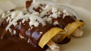 Enmoladas Chicken Mole Enchiladas [upl. by Ellenrad83]