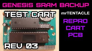 GENESIS SRAM Repro Cart Rev3  Test Cart  Sonic 3  Sonic amp Knuckles ROM [upl. by Yasmin]