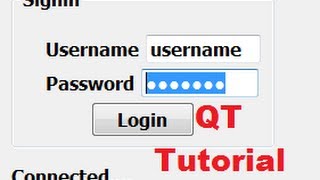 QT C GUI Tutorial 10 how to use QLineEdit as password field [upl. by Marutani509]