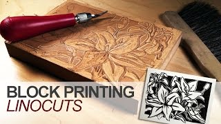 Block Printing  Linocuts [upl. by Gairc601]