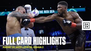 Oleksandr Usyk vs Anthony Joshua 2  FULL CARD HIGHLIGHTS [upl. by Reltuc550]